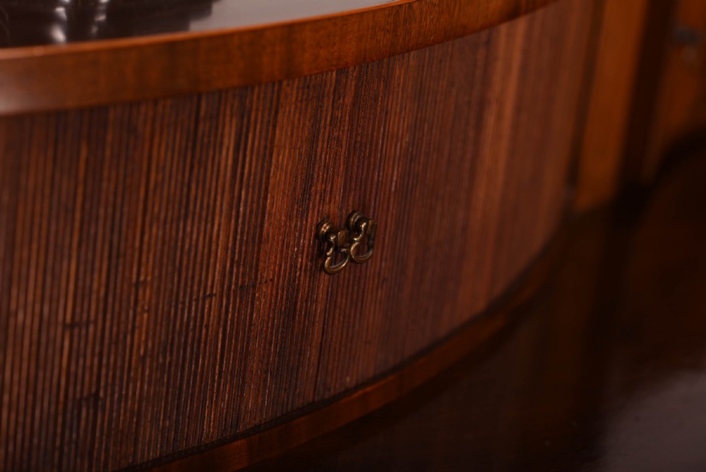 Stunning Quality Mahogany serpentine sideboard  View X