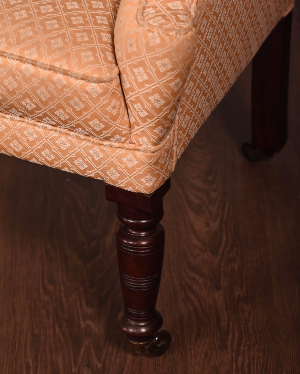 Edwardian Wing arm chair with fabulous shape View II