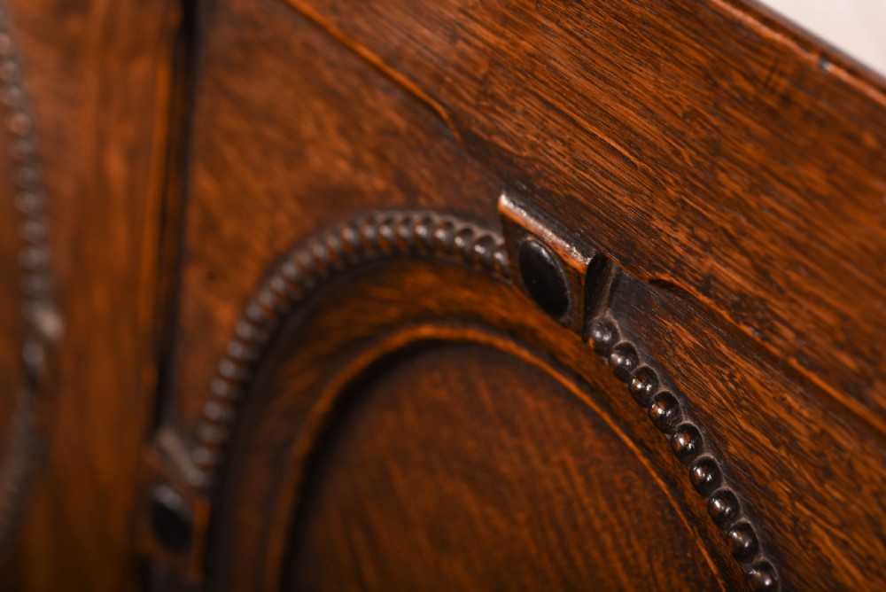Outstanding oak monks bench  View III