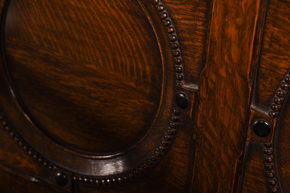 Outstanding oak monks bench  View V