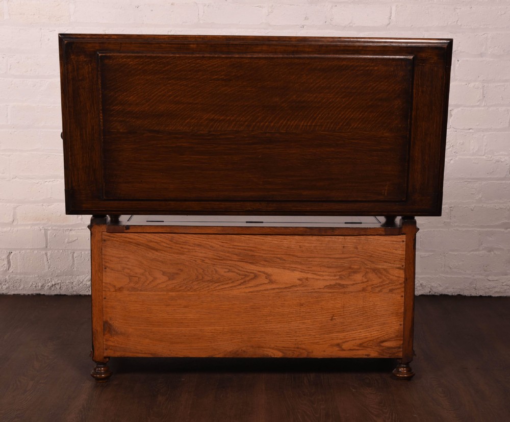Outstanding oak monks bench  View XI