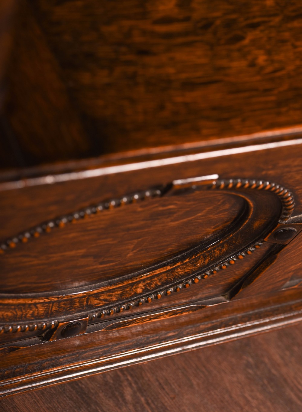 Outstanding oak monks bench  View XIII