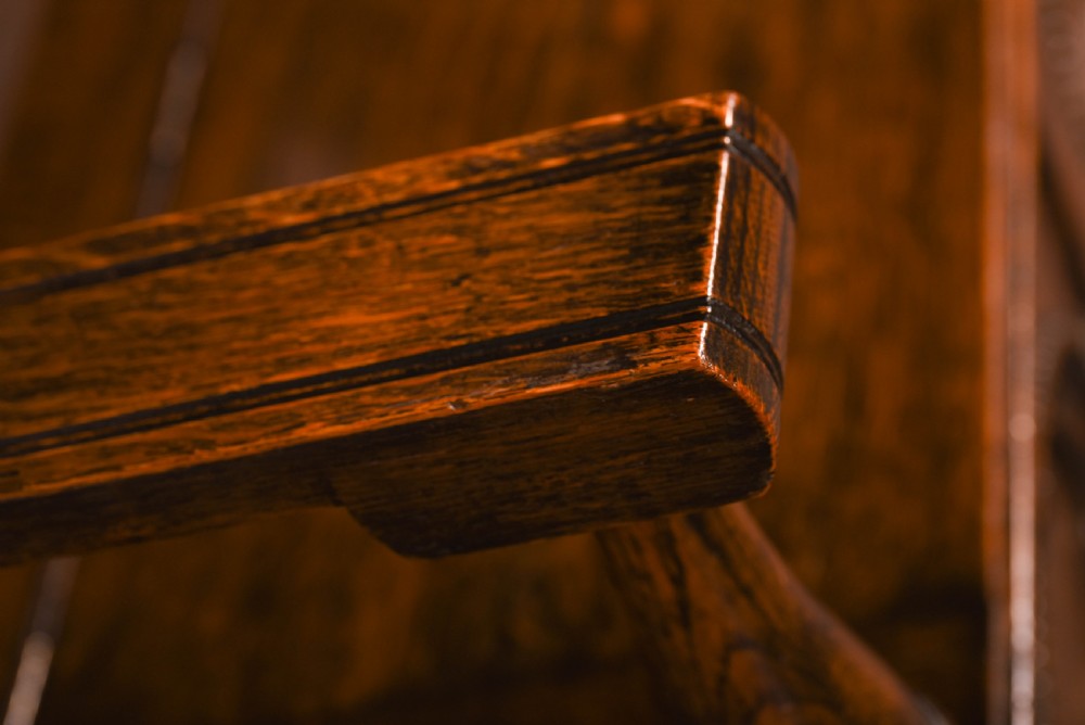 Outstanding oak monks bench  View XIV