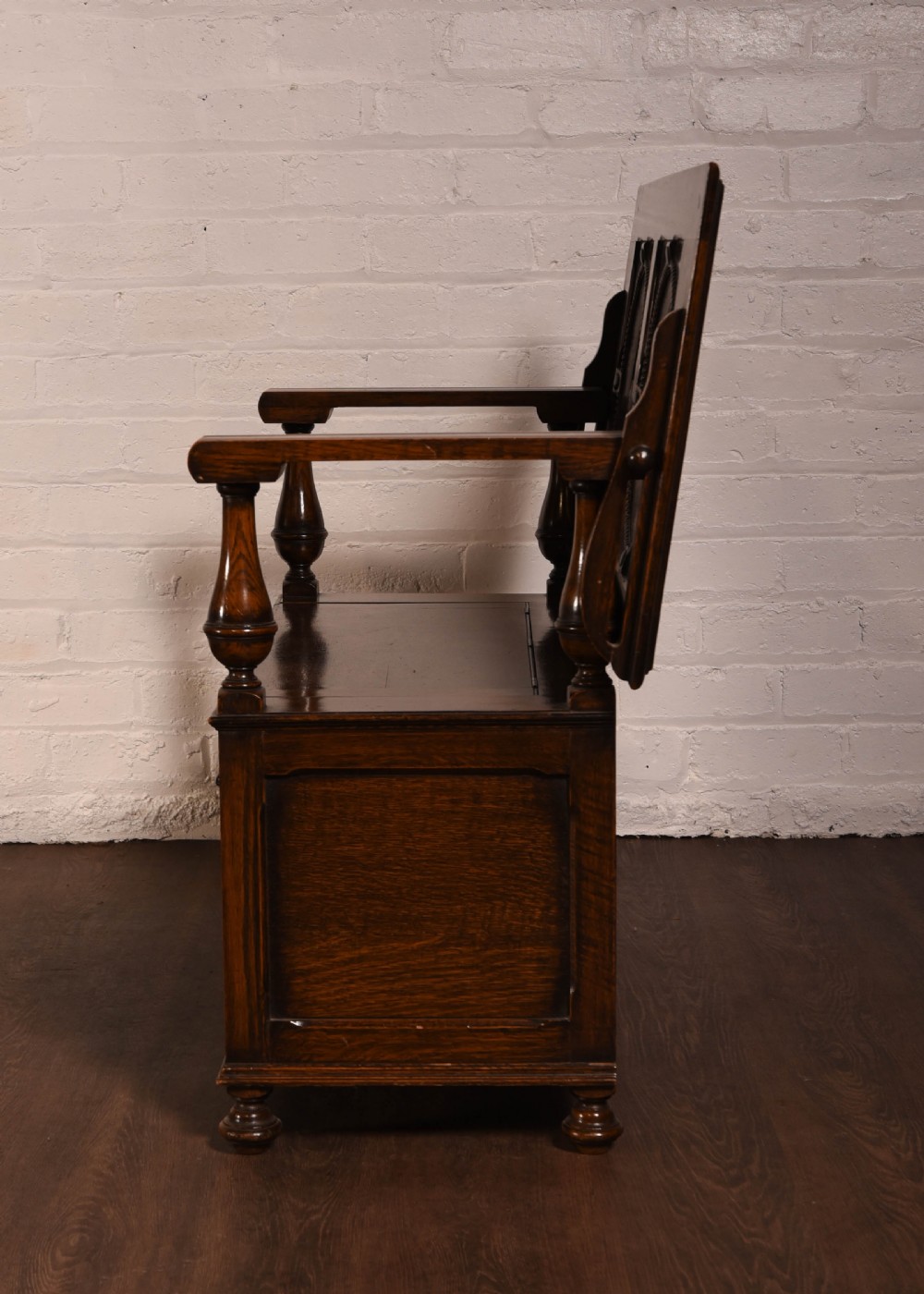 Outstanding oak monks bench  View XVI