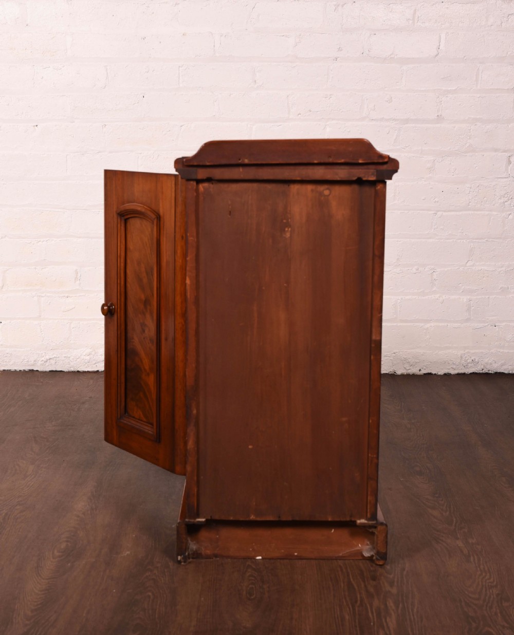 Victorian Mahogany bedside cabinet  View III