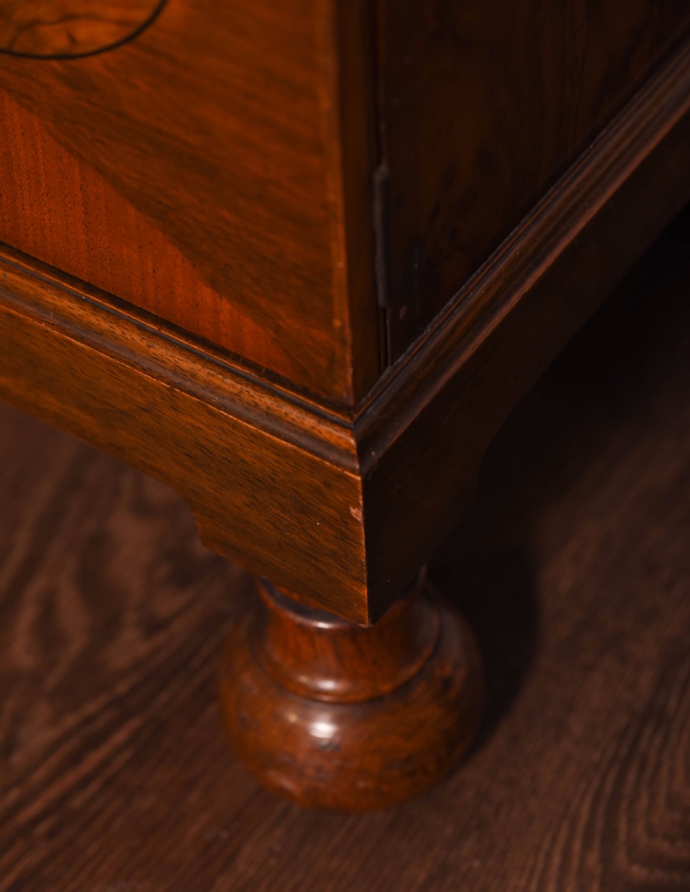 A neat Walnut single door glazed bookcase  View III
