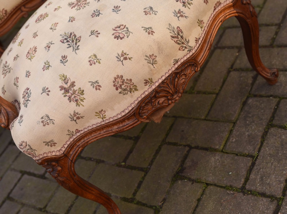 French Walnut 7 piece Parlour Suite  View VI