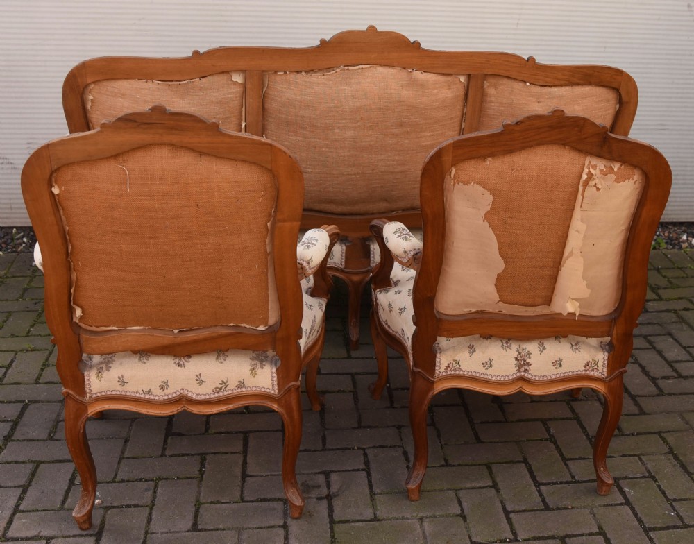 French Walnut 7 piece Parlour Suite  View XIII