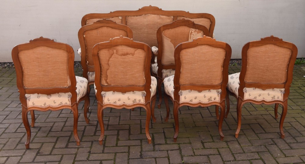 French Walnut 7 piece Parlour Suite  View XIV