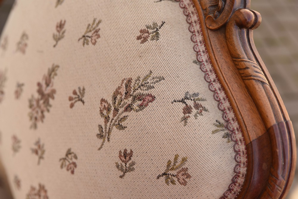 French Walnut 7 piece Parlour Suite  View XVI