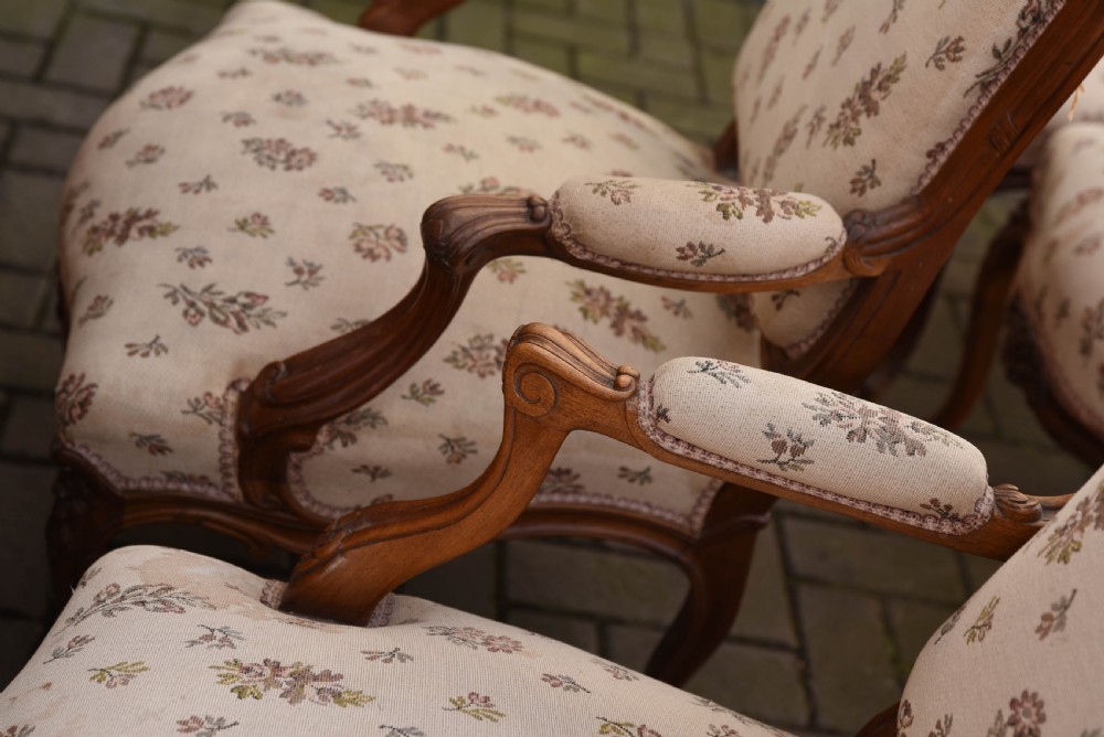 French Walnut 7 piece Parlour Suite  View XVII