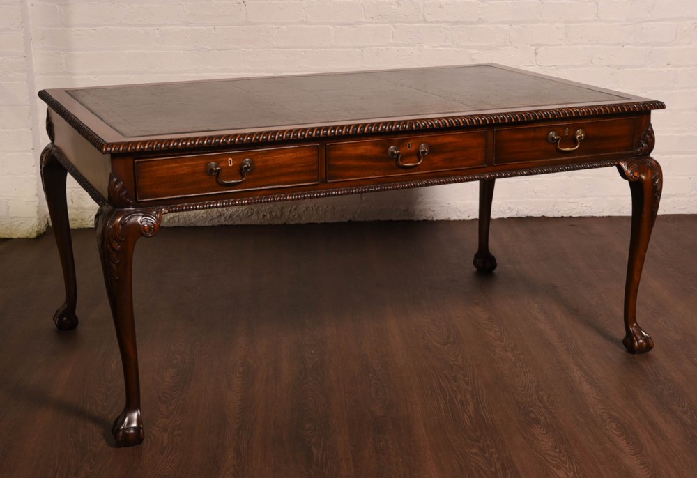 Superb Mahogany partners writing desk