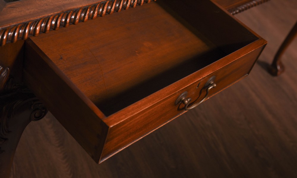 Superb Mahogany partners writing desk View VIII