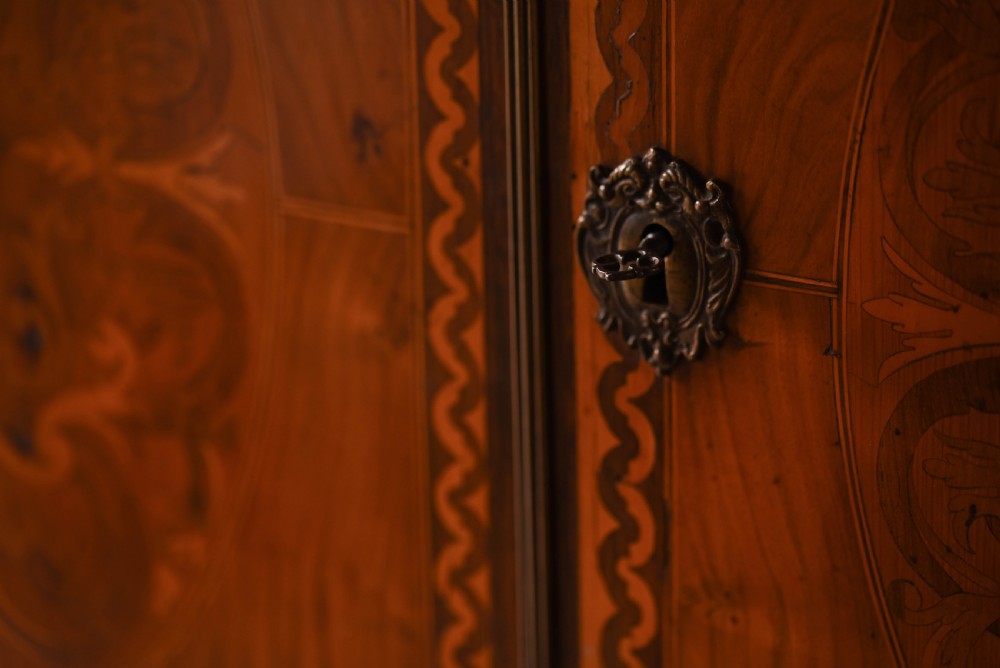 Stunning Walnut cabinet on stand  View XIX