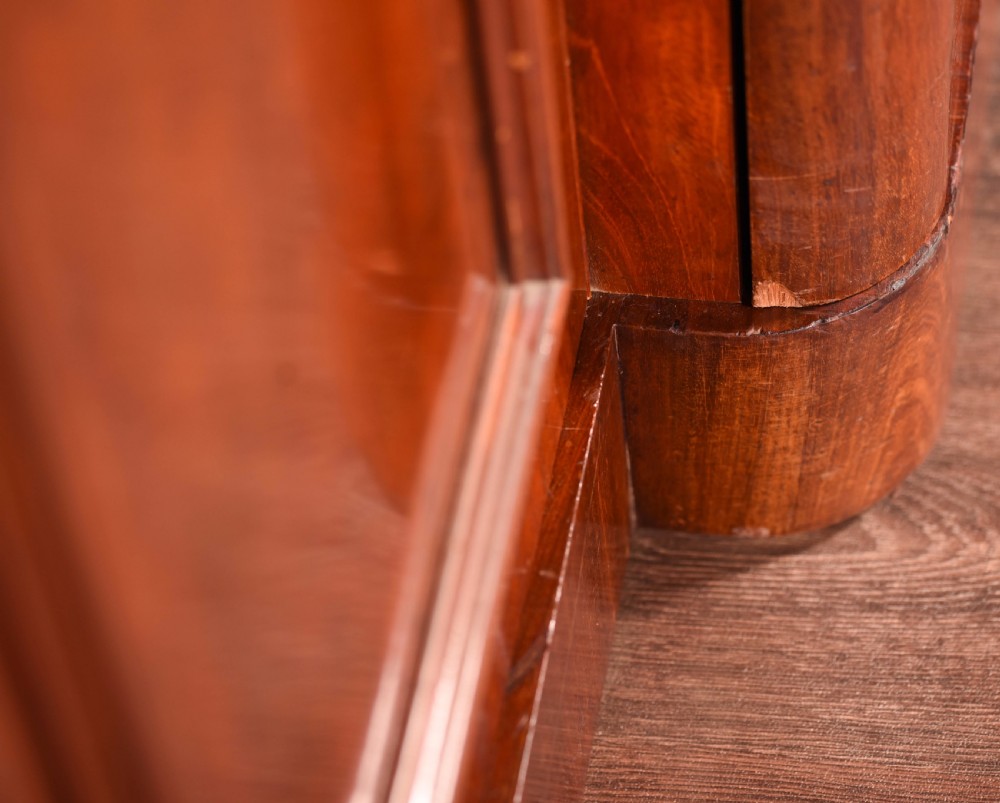 Impressive Victorian mirror door break front wardrobe  View IX