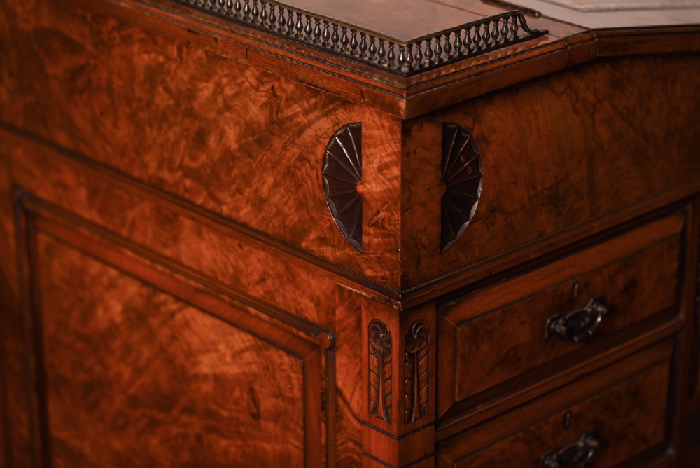 Outstanding bur walnut davenport by John Taylor of Edinburgh View XII