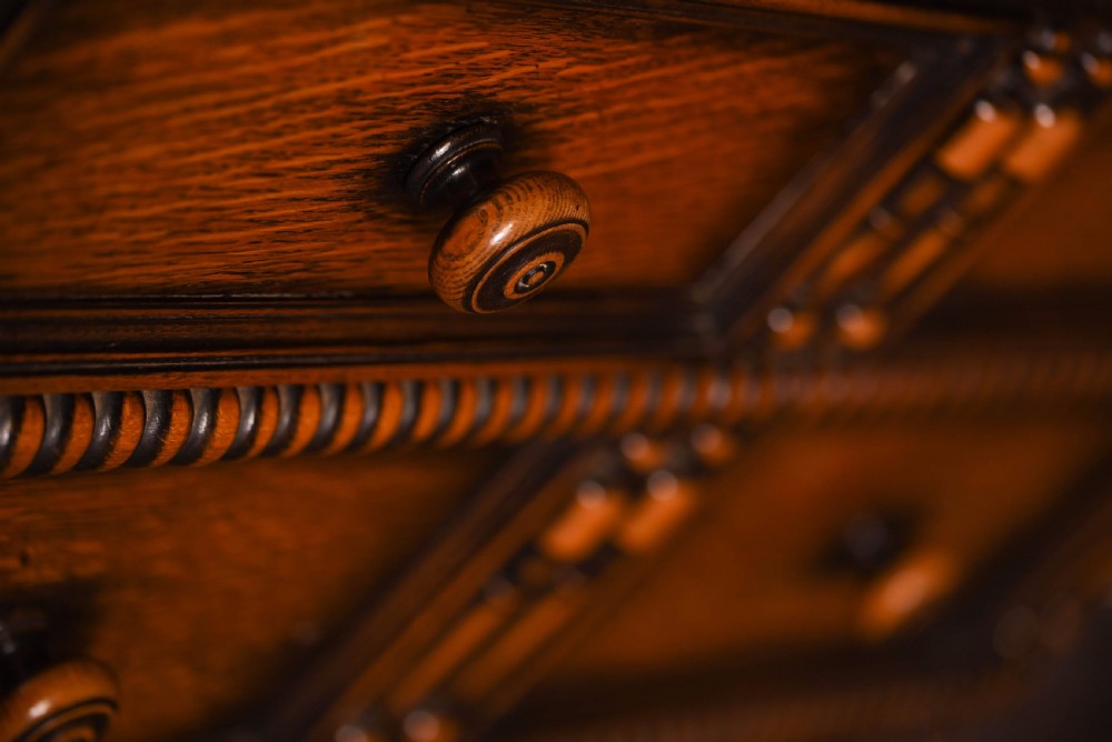 Oak four drawer chest or drawers  View III