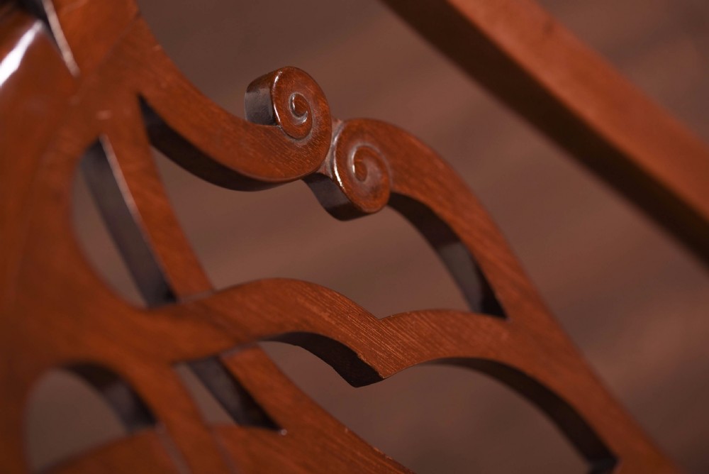 Wheeler of Arncroach mahogany gossip chair  View VII