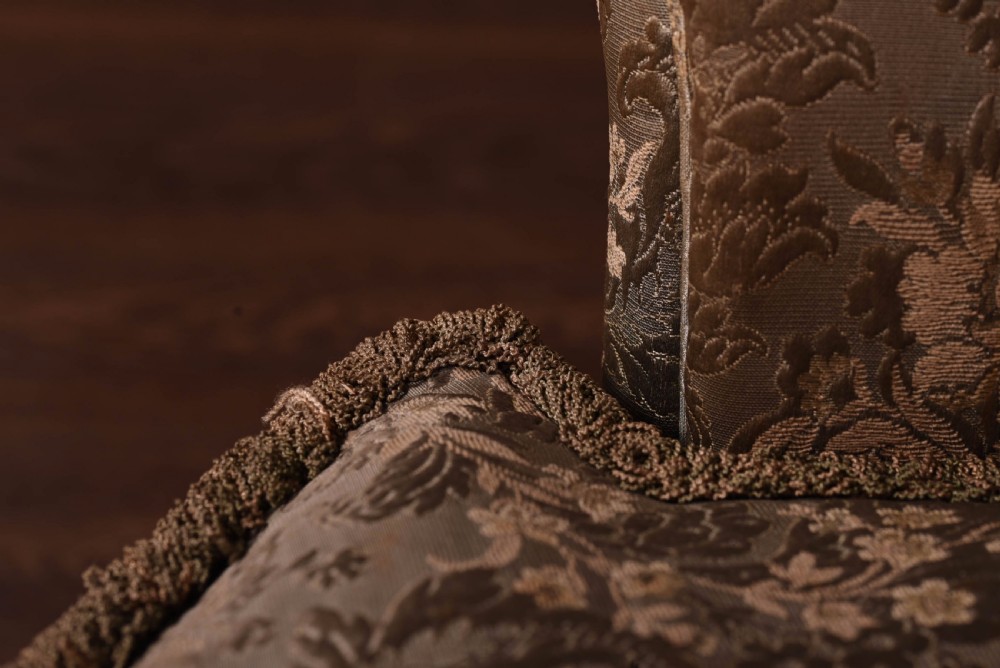 Upholstered button back tub chair  View VII
