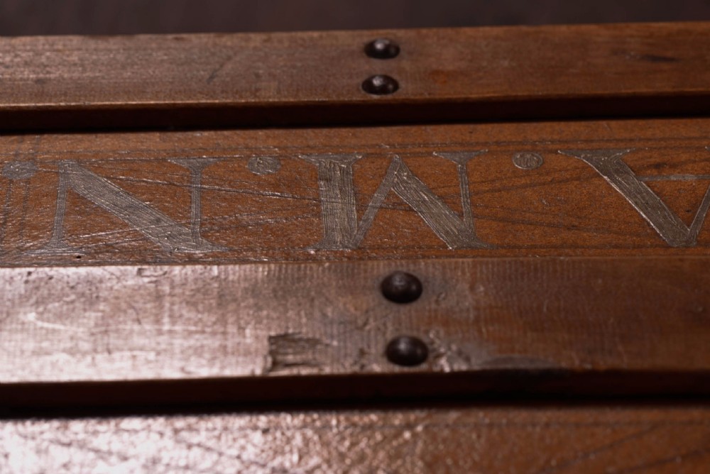 an original Leather dome top trunk  View IV