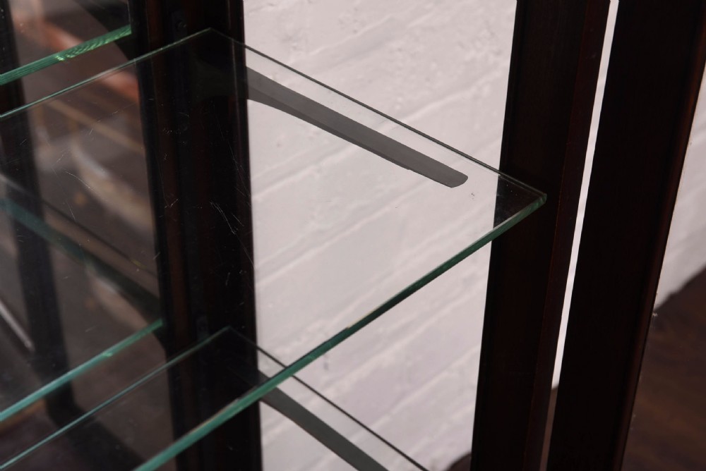 Mahogany 2 door shop fitting display cabinet View V