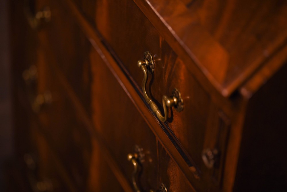 Neat size Mahogany bureau bookcase  View IX