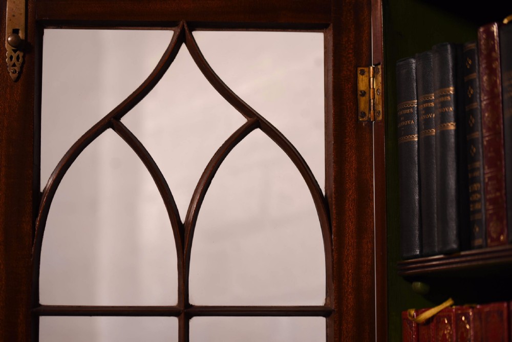 Neat size Mahogany bureau bookcase  View X