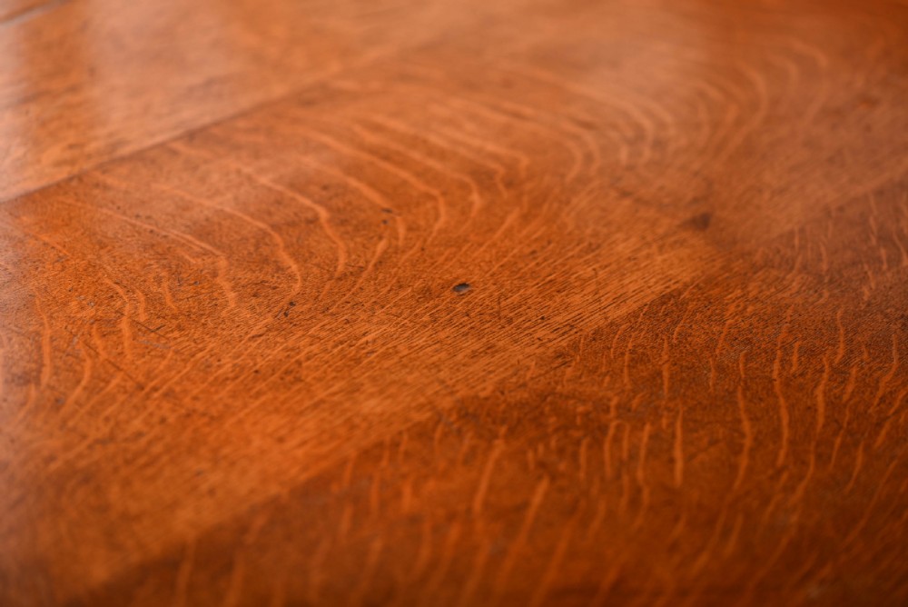 Victorian Oak extending dining table  View VII