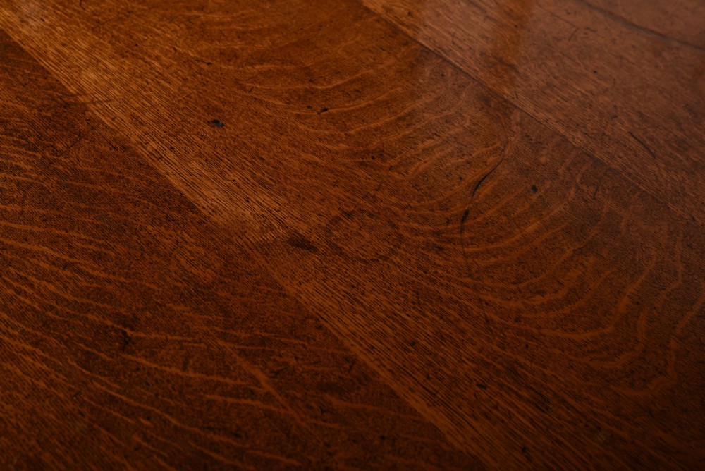 Victorian Oak extending dining table  View XI
