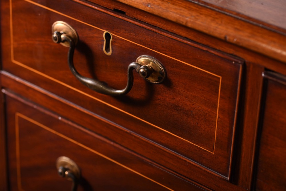 Georgian inlaid  3 over 3 Mahogany chest of drawers  View VII
