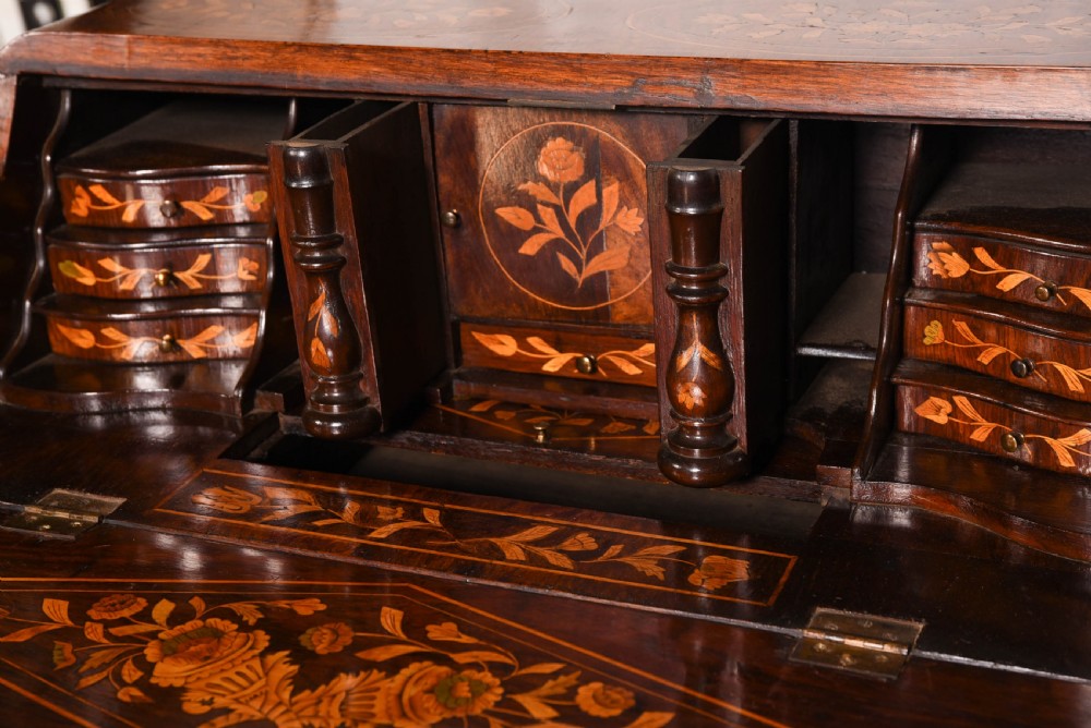 Outstanding Dutch Marquetry and rosewood writing desk View VIII