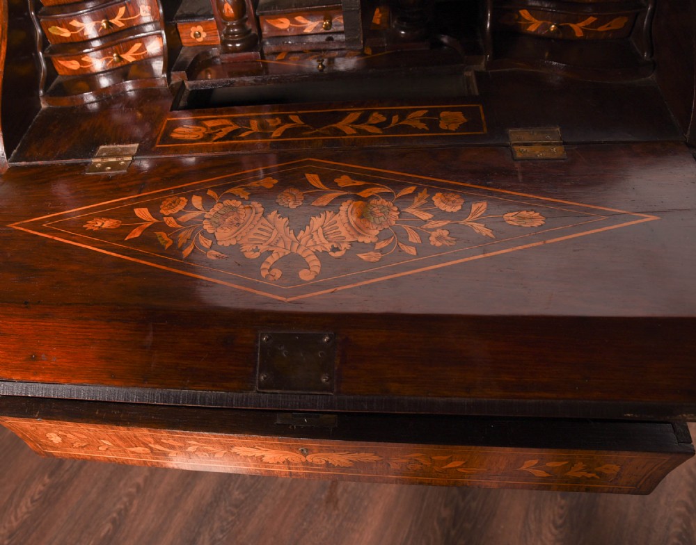 Outstanding Dutch Marquetry and rosewood writing desk View X