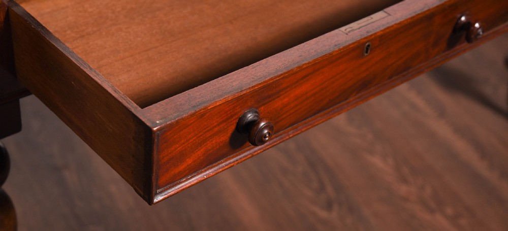 Victorian mahogany writing desk  View XIII