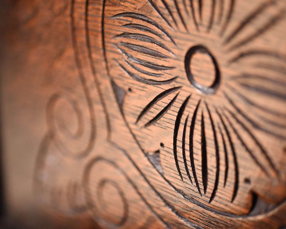 Impressive Carved oak court cupboard View IX