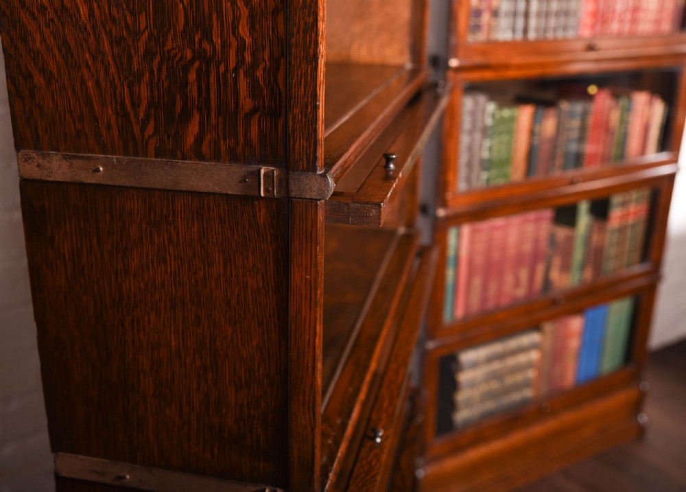 Matched pair of globe wernicke sectional bookcases   View VIII