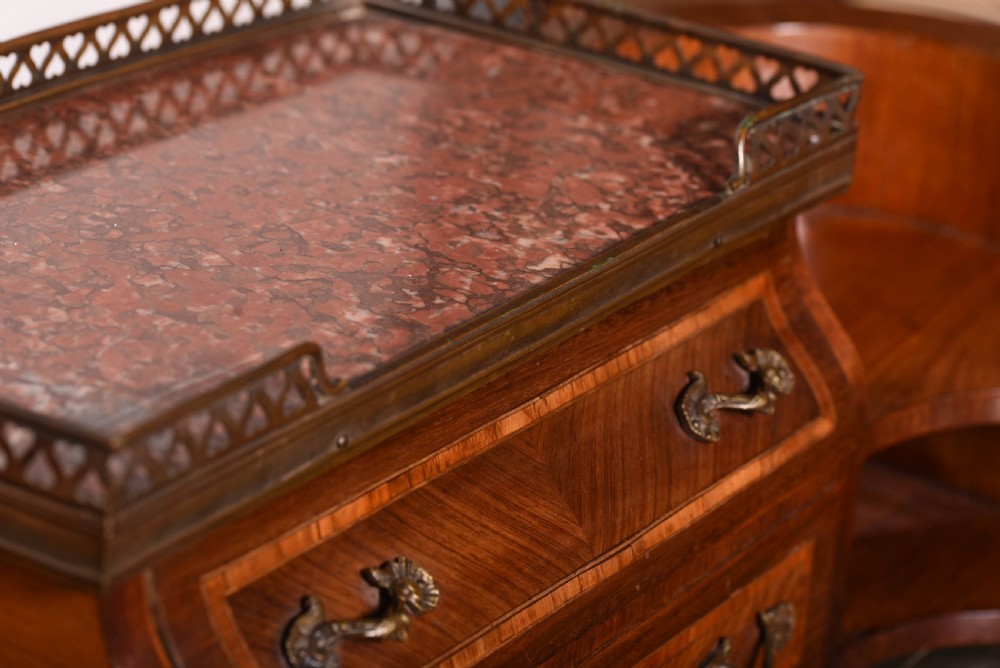 Unusual inlaid french ladies writing desk  View IX