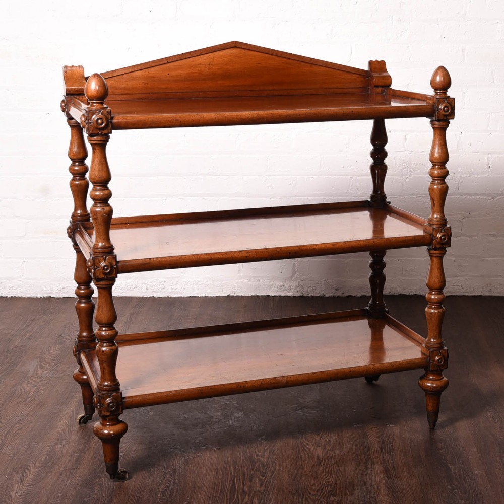 Victorian Scottish Mahogany 3 tier dumbwaiter 