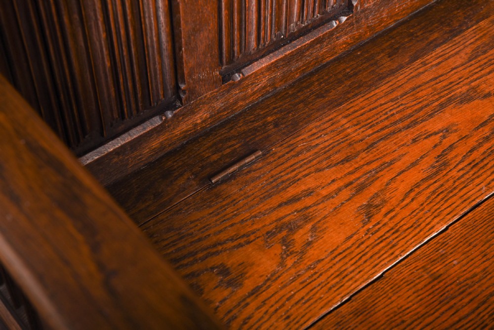 Stunning carved Gothic bench View VII