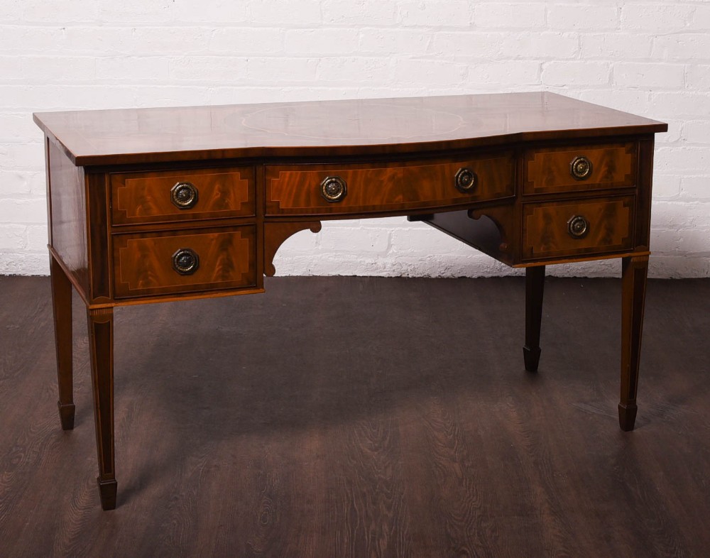 Stunning Edwardian inlaid mahogany desk