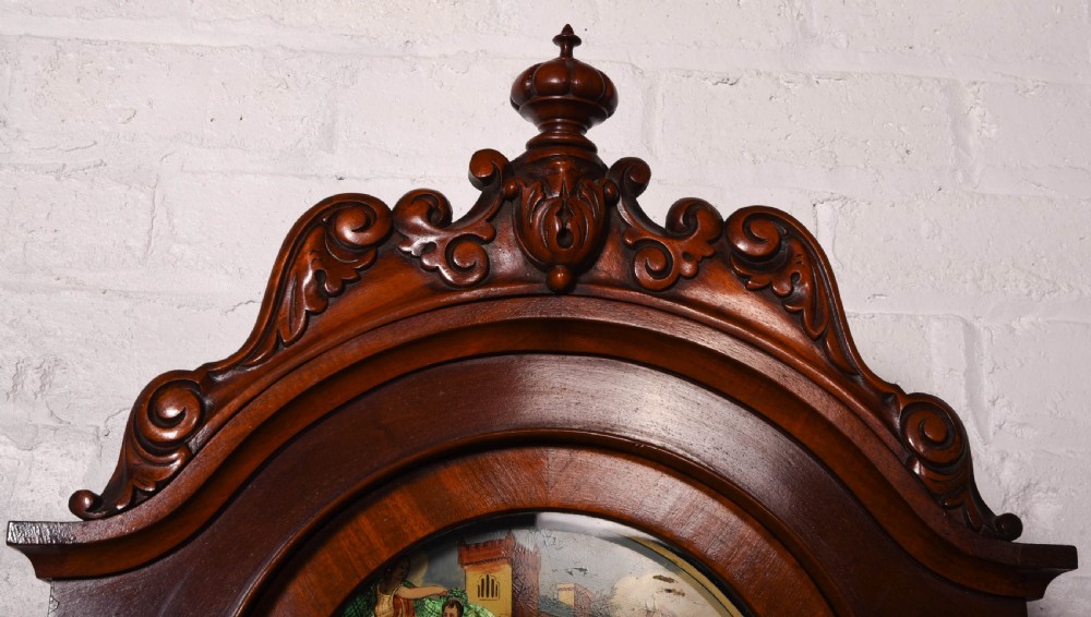 Stunning Scottish Victorian mahogany 8 day long case clock by  B TURIANSKY EDINBURGH View VI