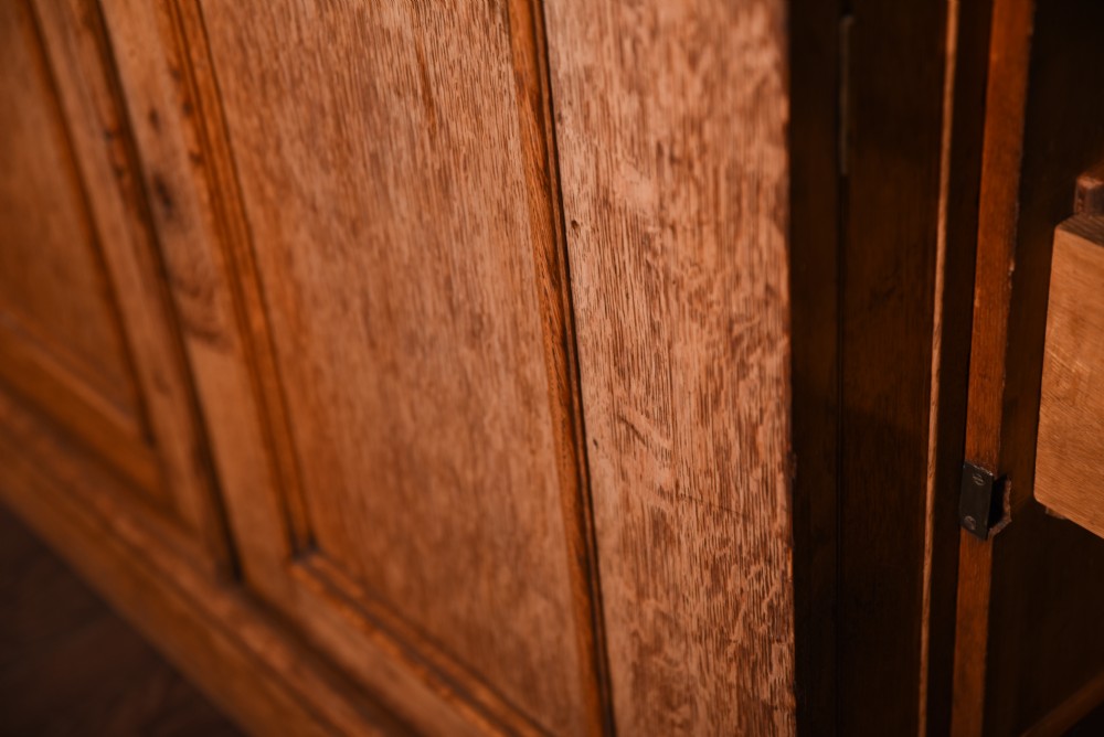 Impressive large Victorian oak five door breakfront library bookcase  View XXI