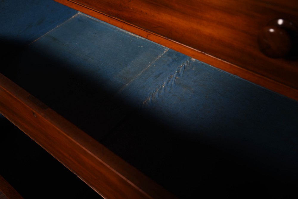 Stunning Scottish Victorian Mahogany column chest of drawers  View IV
