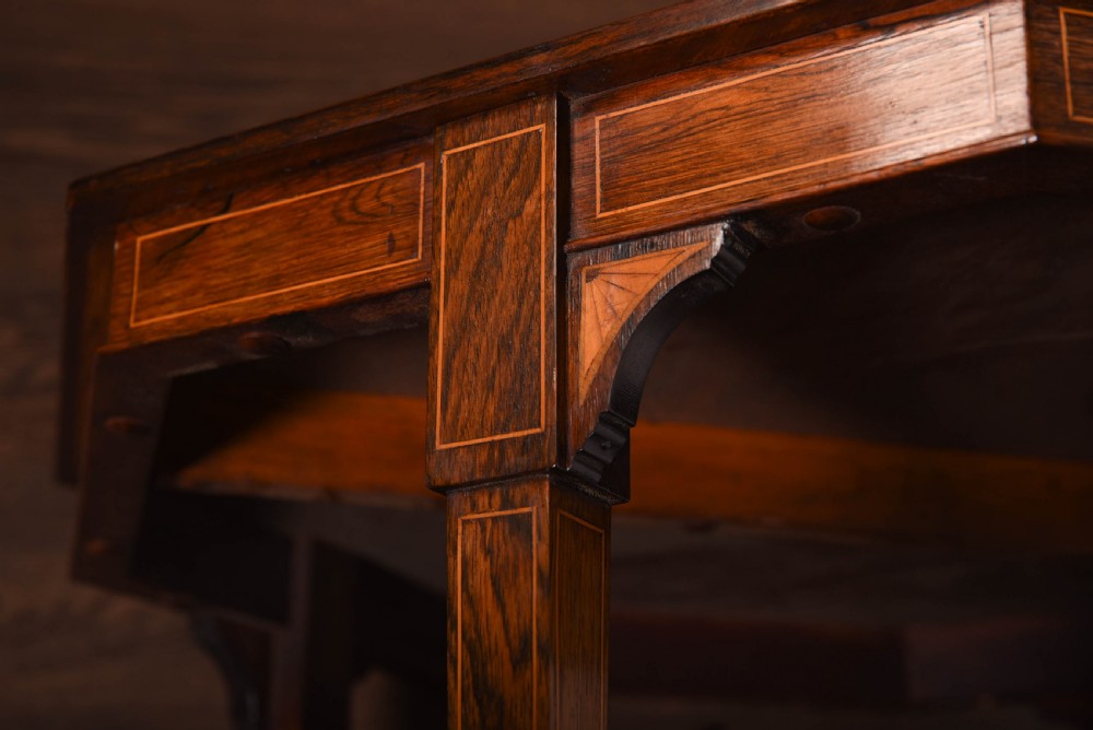 Stunning Edwardian inlaid rosewood centre table  View XIV