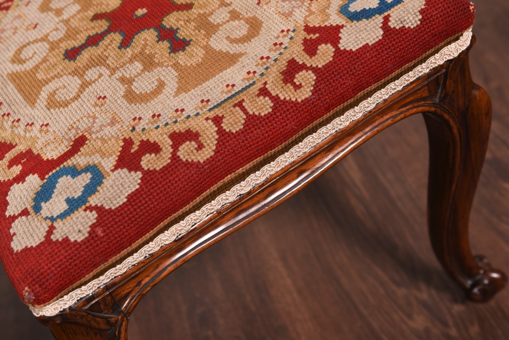Victorian Rosewood foot stool  View IV