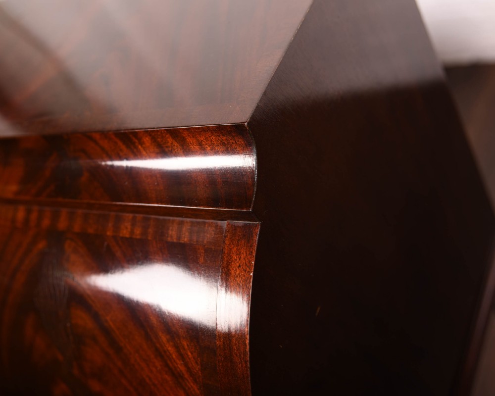 Edwardian Flame Mahogany cylinder writing desk  View XI