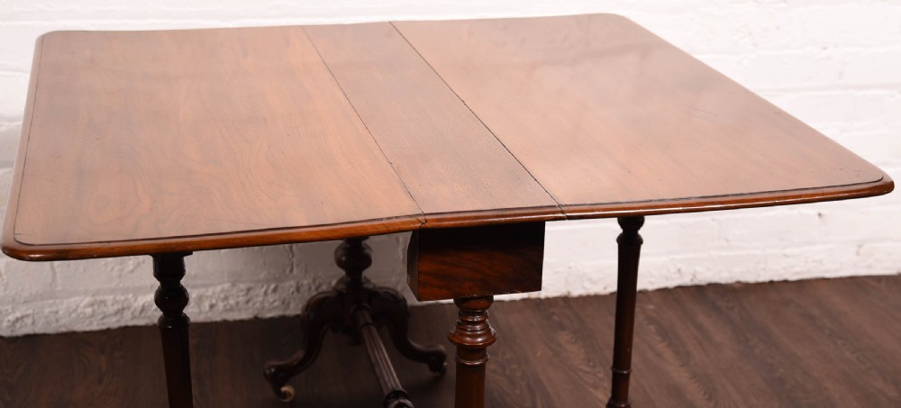 Victorian Mahogany Sutherland drop leaf table View XII