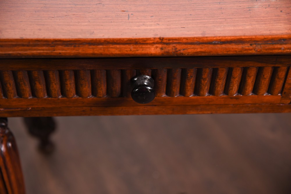Stunning Victorian Padauk wood side table  View VII