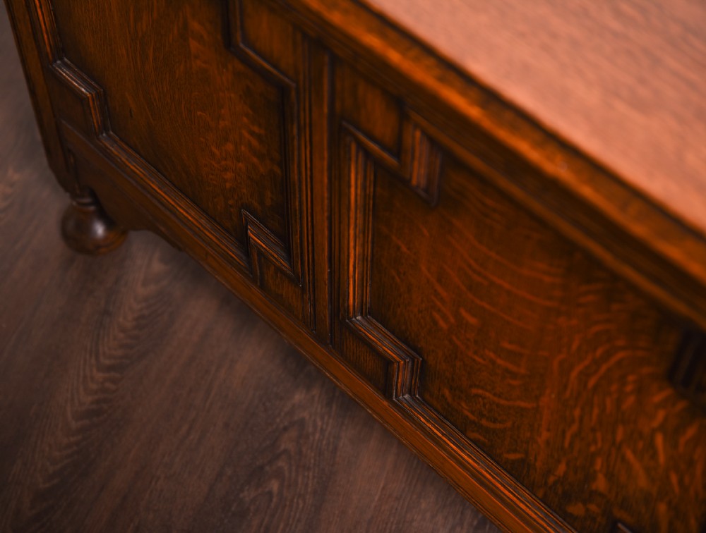 An Oak Panelled blanket box  View VII