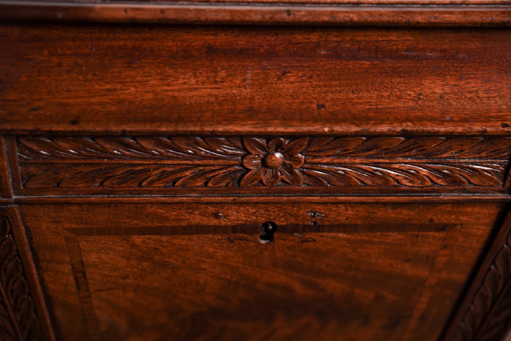 Georgian Carved Mahogany Cellarette possibly Irish  View VI
