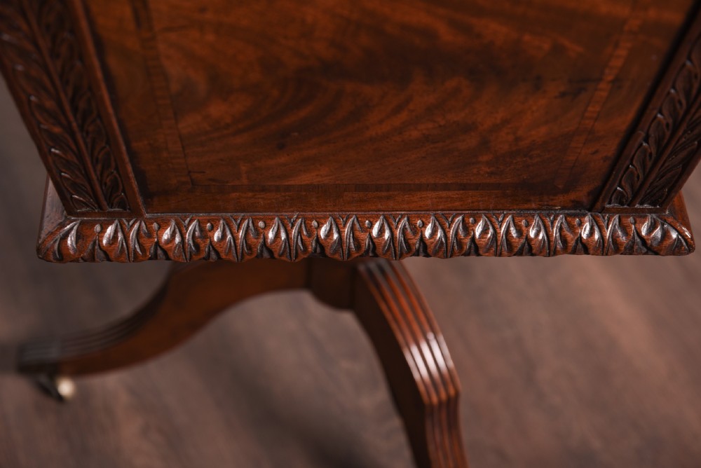 Georgian Carved Mahogany Cellarette possibly Irish  View VII